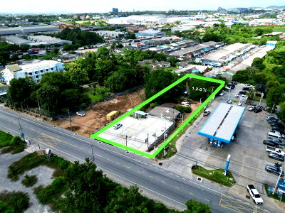 ที่ดิน ม.เกษตรศาสตร์ ศรีราชา : ขายที่ดินทำเลทอง ติดปั๊ม ปตท. เก้ากิโล ศรีราชา ชลบุรี ศักยภาพสูง
