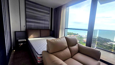 Condos for sale : 🎥 ⛵  FINAL CLEARANCE ⛵ Cozy Beach view / 20F / Studio room >> THB3.29mil彡