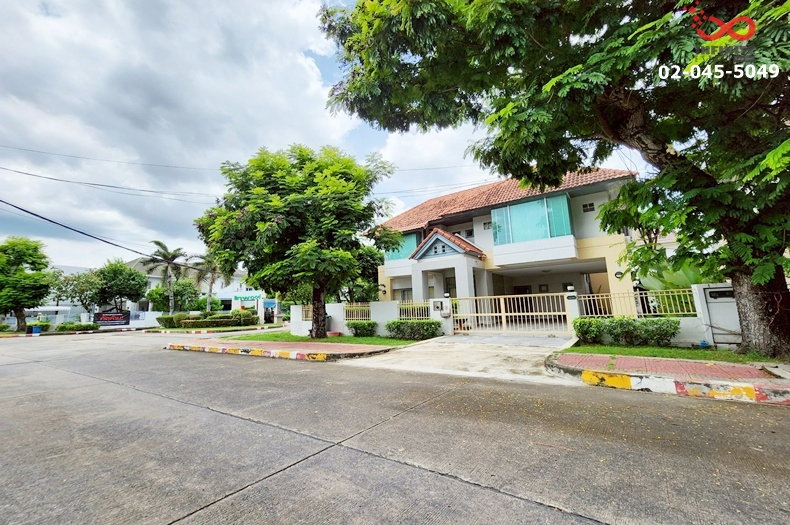 ขายบ้านเดี่ยว : ขายบ้านเดี่ยว หลังมุม 2 ชั้น 95 ตรว. เนเบอร์โฮม วัชรพล สุขาภิบาล 5 ใกล้ทางด่วนจตุโชติ พร้อมอ