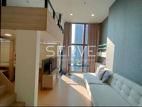 Duplex 1 Bed City View  Fully furnished Condo Good Location Close To MRT Phra Ram 9  @ Chewathai Residence Asoke