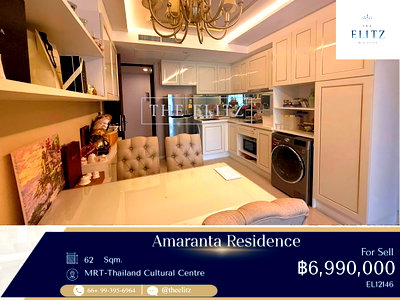 Condos for sale : ✨ Modern Luxury Low-Rise Condo in Heart of Ratchada-Huai Khwang | Beautiful Fully Furnished Unit - Just Steps to MRT ✨