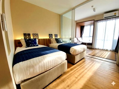 ขายคอนโด : Triple Y Residence【𝐒𝐄𝐋𝐋 & 𝐑𝐄𝐍𝐓】🔥ห้องเตียงคู่สไตล์โรงแรม มีมุม Daybed ชมวิวเมือง ติดสามย่านมิตรทาวน์ 🔥 ติดต่อไลน์ไอดี: @hacondo