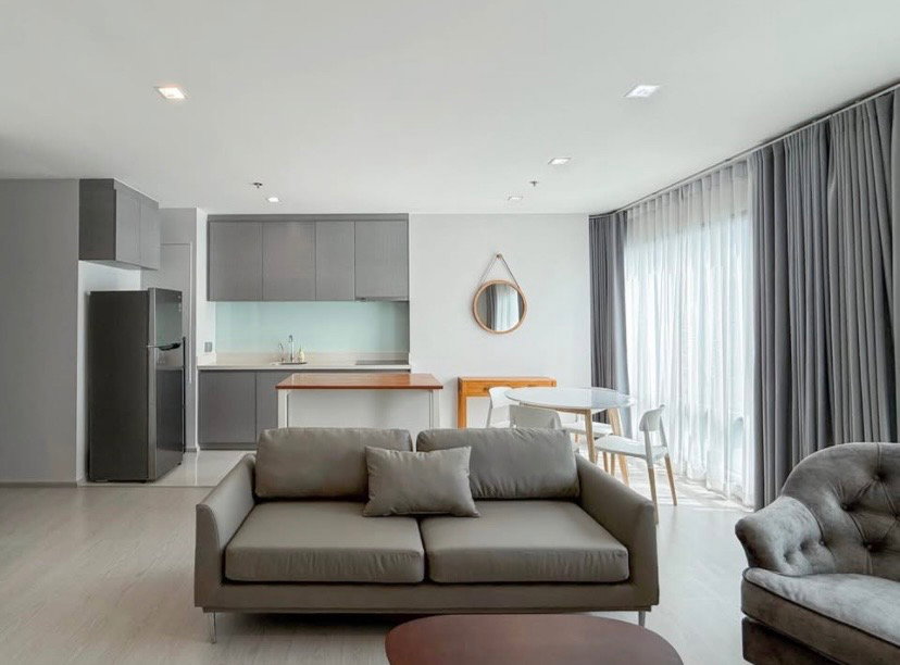 รูป 2นอน 2น้ำ Rhythm Sukhumvit 36-38 ห้องใหญ่มาก ระเบียงกว้าง ชั้น 21 - รูปที่ 3/16