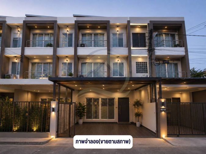 3-bed townhouse for sale, 180 sqm, 25.9 sq wah, Baan Ploynakara Place
