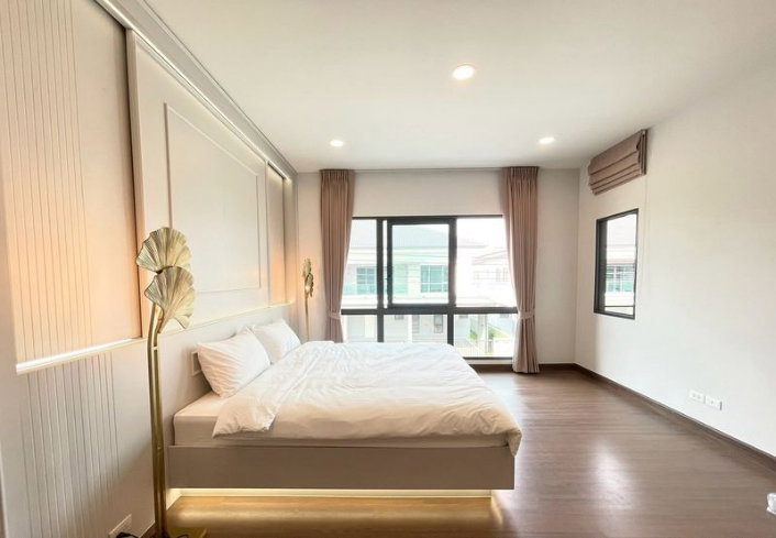 รูป ให้เช่า บ้านเดี่ยวหรู THE CITY บางนา | บ้านไซส์ใหญ่สุด 416 ตร.ม. | ถนนเมน | ใกล้ Clubhouse | Modern Luxury - รูปที่ 14/15