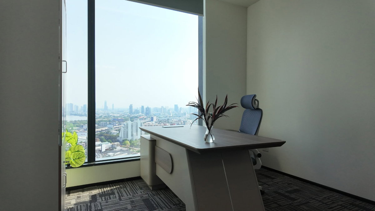 รูป ให้เช่าพื้นที่สำนักงาน – OK Space @ PUNN Tower 📍 พระราม 4 | ใกล้สถานีรถไฟฟ้าคลองเตย (เพียง 200 เมตร) ✨ วิวโค้งแม่น้ำบางกระเจ้าที่สวยงาม - รูปที่ 7/7