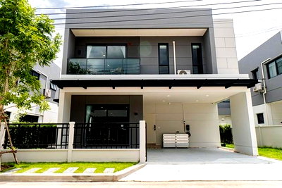 เช่าบ้านเดี่ยว บางพลี สมุทรปราการ : MHR227 สวยตรงปก! ให้เช่าบ้านเดี่ยว Luxury Style ครัวยุโรป Food Grade พร้อมเครื่องชาร์จ EV และเครื่องใช้ไฟฟ้าอัจฉริยะ Centro บางนา