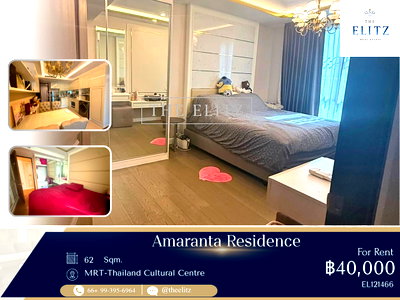 คอนโดให้เช่า : ✨ Luxury Low Rise Private Sanctuary in Central Ratchada District | Quick Access to Asoke & Rama 9 CBD ✨