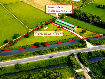 Land for sale Hi-tech Industrial Estate   : Rooms for sale in Baan Paeng, Bang Pa-in, Phra Nakhon Si Ayutthaya, located on the main road.