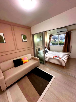 ขายคอนโด : 💎ขายคอนโดใก “ Plum Condo Park Rangsit 2 ” 🥽เพิ่งรีโนเวทใหม่ ติดวอลเปเปอร์ใหม่ทั้งห้อง
