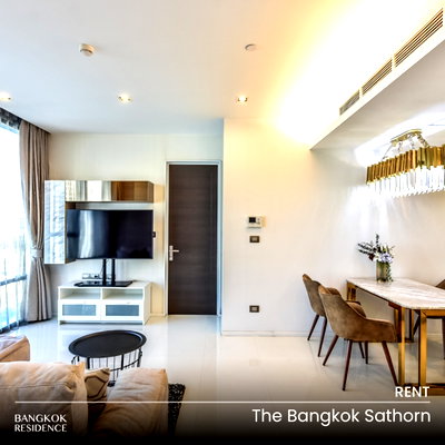 Condos for rent : Rental Condo 💎 The Bangkok Sathorn, 1BR 65 sq.m. 45K 💎 Beautiful Premium Unit, Near BTS Surasak 