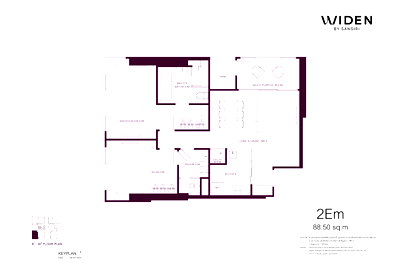 ขายคอนโด : ขาย คอนโด 2 ห้องนอน ห้องมุม Pet-Friendly โครงการ WIDEN by Sansiri 