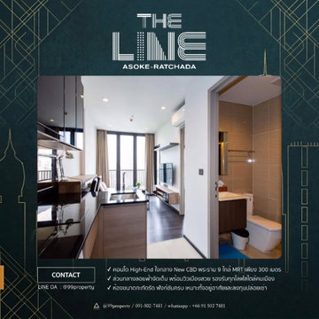 For rent The Line Asoke-Ratchada  Ready to move in