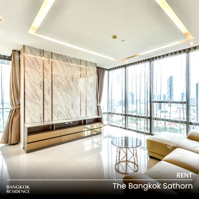 Condos for rent : Rental Condo 💎 The Bangkok Sathorn, 2BR 113 sq.m. 80K 💎Spacious 2BR Unit at a Great Price, Near BTS Surasak 