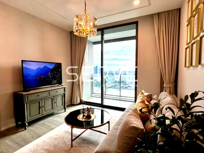 Condos for rent : 1 Bed Large Room High Fl. 20+ River View  Fully furnished Condo Good Location Close To MRT Bang Pho 0 m. @ 333 Riverside