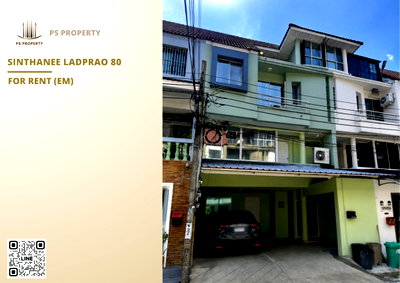 Townhouses for rent Bangkok : Townhouse for rent 📍 Sinthanee Ladprao 80 📍 Fully furnished, near MRT Ladprao 83.