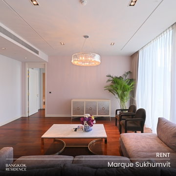Rental Condo 🌃 Marque Sukhumvit, 2BR 127 sq.m. 135K 💫 Beautiful High Floor Unit with a Stunning View, Near BTS Phrom Phong