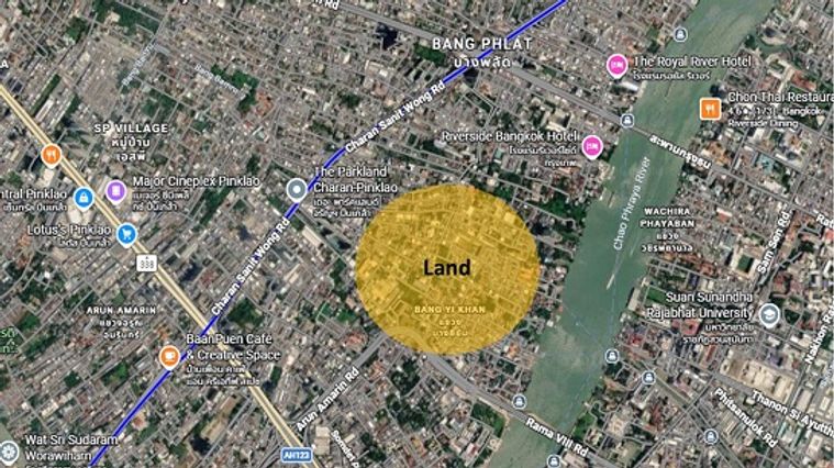 Land for sale, 1800 sq wah, Bang Phlat