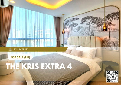 Condos for sale : Urgent Sale ✨ The Kris Extra 4 ✨ Corner unit, unobstructed city view, north-facing, near MRT Sutthisan.