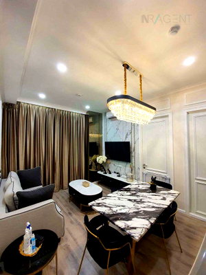 Condos for rent : For Rent Condo KNIGHTSBRIDGE COLLAGE RAMKHAMHAENG Building 1, Floor 15,2 bed room, Room size 43.00 sqm