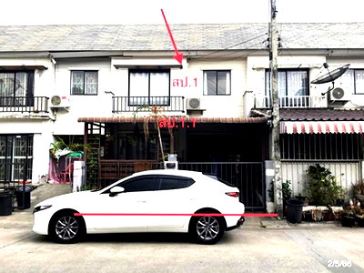 ทาวน์โฮม ปทุมธานี : ทาวน์เฮ้าส์ 18.4 ตร.วา บ้านพฤกษา 67 ลำลูกกา ปทุมธานี 1.7M
