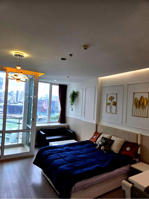 คอนโดให้เช่า : 🏢 TC Green Condominium | MRT พระราม 9 | Studio ห้องรีโนเวทใหม่พร้อมเข้าอยู่ ใกล้ RCA