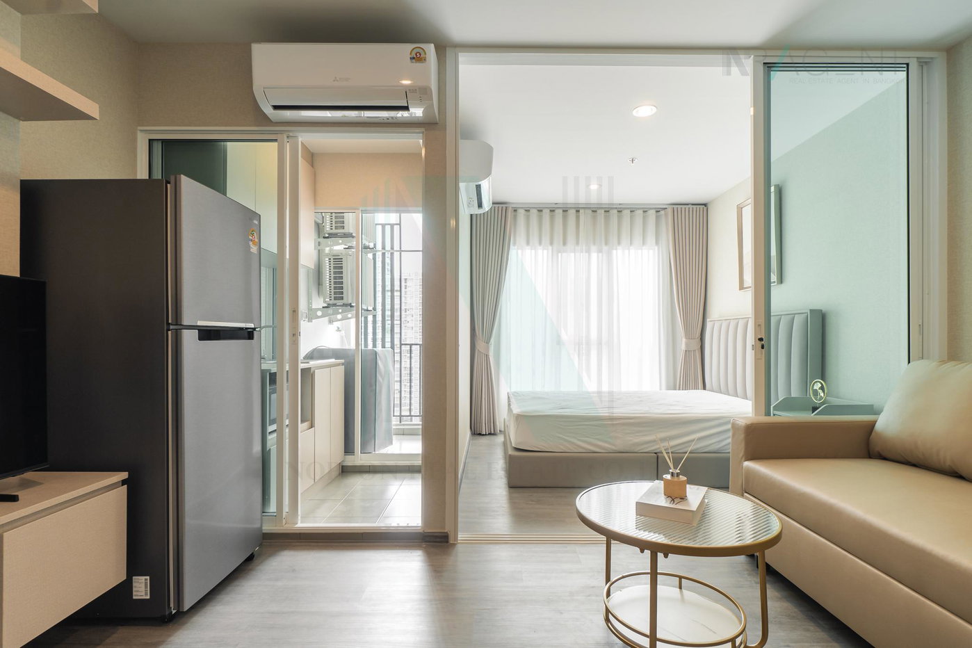 รูป 🚩 ให้เช่าคอนโด รีเจ้นท์ โฮม บางนา อาคาร D ชั้น 23 1 ห้องนอน ขนาด 28 ตรม ใกล้ BTS บางนา - รูปที่ 4/8