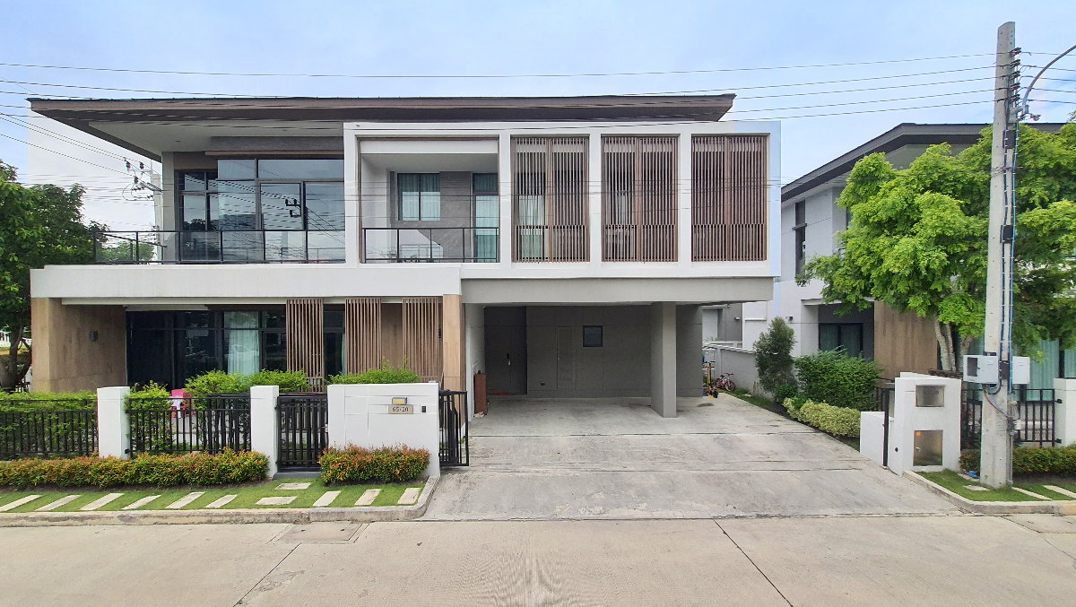 รูป ขายบ้านเดี่ยว 2 ชั้น สภาพใหม่ บางกอกบูเลอวาร์ด แจ้งวัฒนะ-ราชพฤกษ์ แปลงมุม พร้อมเข้าอยู่ เนื้อที่ 76.6 ตรว. 4 นอน 5น้ำ - รูปที่ 1/50