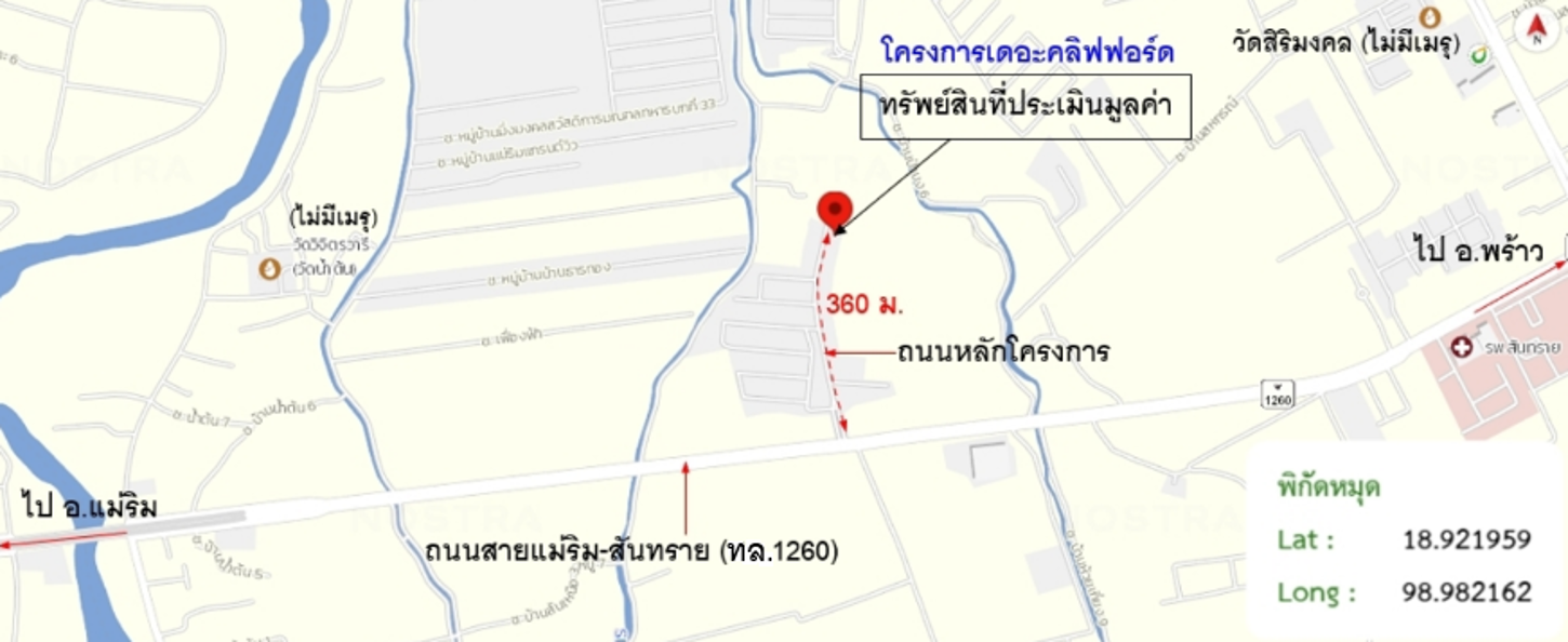 รูป บ้านเดี่ยว 93.4 ตร.วา เดอะคลิฟฟอร์ด แม่ริม เชียงใหม่ 3.8M - รูปที่ 34/35