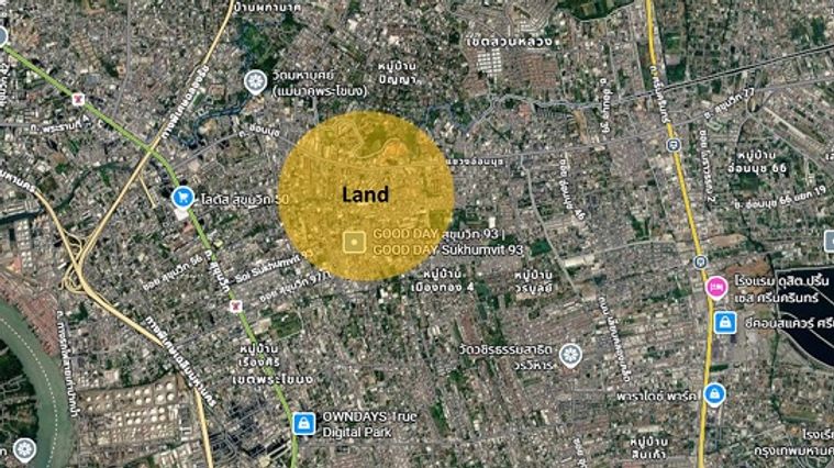 Land for sale, 600 sq wah, Phra Khanong