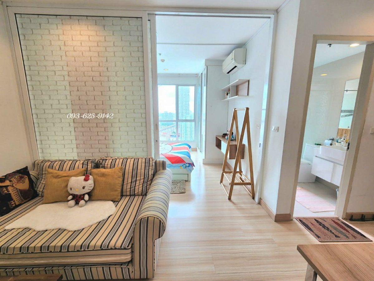 รูป 🌲🌲🌲 ให้เช่าคอนโด The Hotel Service Condo (( 2 ห้องนอน / 45 ตรม / 15999 เดือน / ห้องมุม แต่งสวยมาก )) ติด MRTบางกระสอ - รูปที่ 8/14