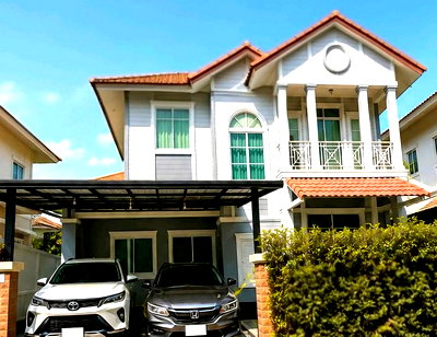 เช่าบ้านเดี่ยว กรุงเทพมหานคร : บ้านเดี่ยว2 ชั้นให้เช่า บ้านเลขที่ดีฮวงจุ้ยดี 60 ตารางวา วนแหวน อ่อนนุช ใกล้สนามบินสุวรรณภูมิ