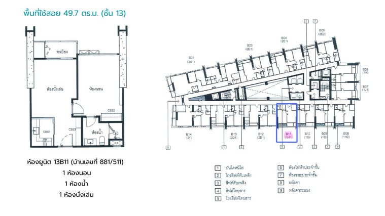 1-bed condo for sale, 49.7 sqm, Wan Veyla Na Chaopraya