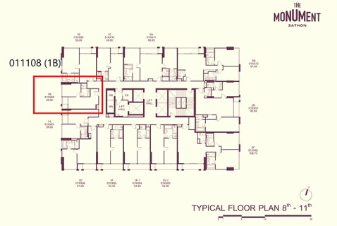 VIP PRICE 🔥 The Monument Sathorn | 1 Bedroom 40 ตร.ม.