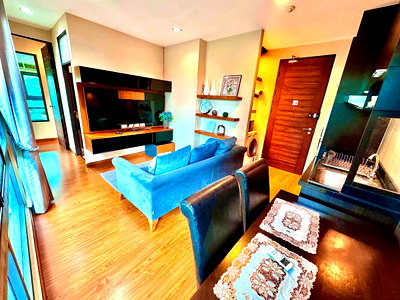คอนโดให้เช่า : POS Himma Garden Condo (2 ห้องนอน) โซนช้างเผือก ห้องหัวมุม วิวสวย บรรยากาศร่มรื่น ตกแต่งสไตล์ Warm Resort เป็นส่วนตัว 