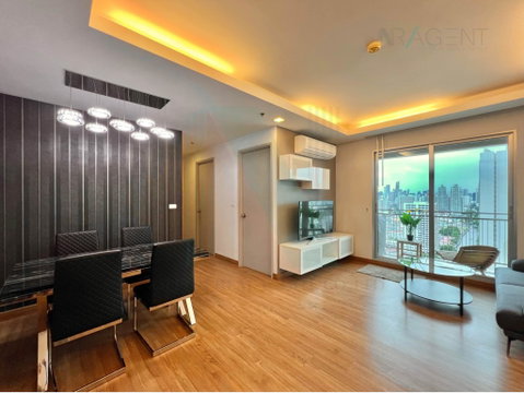 🚩 For Rent Condo THRU THONGLOR Building 1, Floor 28,2 bed room, Room size 67.00 sqm