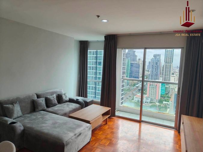 2-bed condo for rent, 90 sqm, Silom Suite