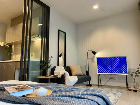 For Rent Condo LIFE ASOKE - RAMA 9 Building B, Floor 34,Studio, Room size 28 sqm