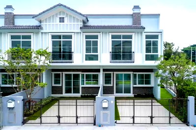 บ้านแฝด สมุทรปราการ : 🔥 ขายบ้านวิลลาจจิโอ สุขสวัสดิ์-ประชาอุทิศ | Villaggio Suksawat - Prachauthit | ใกล้ MRT ทุ่งครุ✅✅✅