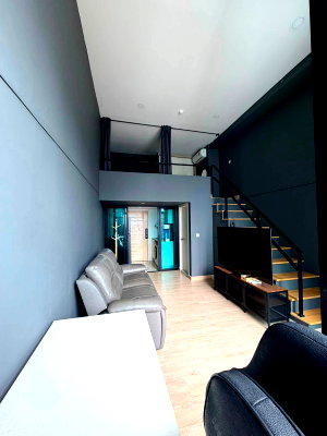 คอนโดให้เช่า : ให้เช่าคอนโด   Knightbridge Duplex Tiwanon__ Duplex 1 ห้องนอน (40 ตรม.)