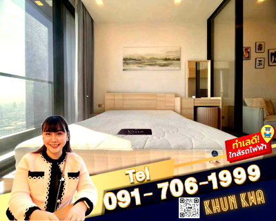 คอนโดให้เช่า : 🏙 One 9 five คอนโดหรูย่านพระราม 9 🌟📸🛍ใกล้ Central พระราม 9 , Jodd fair market ตึกG 🚝MRT พระราม 9 ☎️line/Tel.091-706-1999 คุณกวา