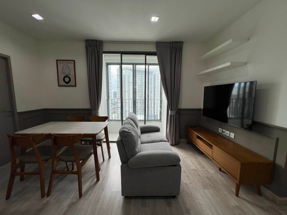 ให้เช่า IDEO Mobi Sukhumvit 81 | ติด BTS อ่อนนุช | 2 ห้องนอน | ชั้น 22