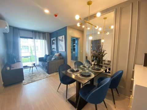 🔺Super special!🔺 For Rent Condo ASPIRE ASOKE - RATCHADA Building E, Floor 2,2 bed room, Room size 52.00 sqm