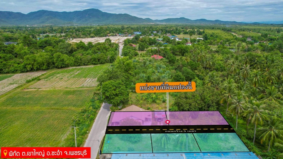 รูป ขายที่ดินเปล่า 50 ตารางวา อ.ชะอำ ทำเลดี โฉนดครุฑแดง - รูปที่ 5/5