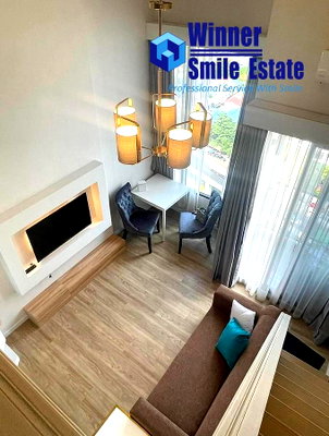 ขายคอนโด : ✨ห้องสวย ราคาพิเศษ! Duplex 2 ชั้น เพดานสูง หรูหราตรงข้ามแฟชั่น ใกล้ MRT สีชมพู สถานีวงแหวนตะวันออก