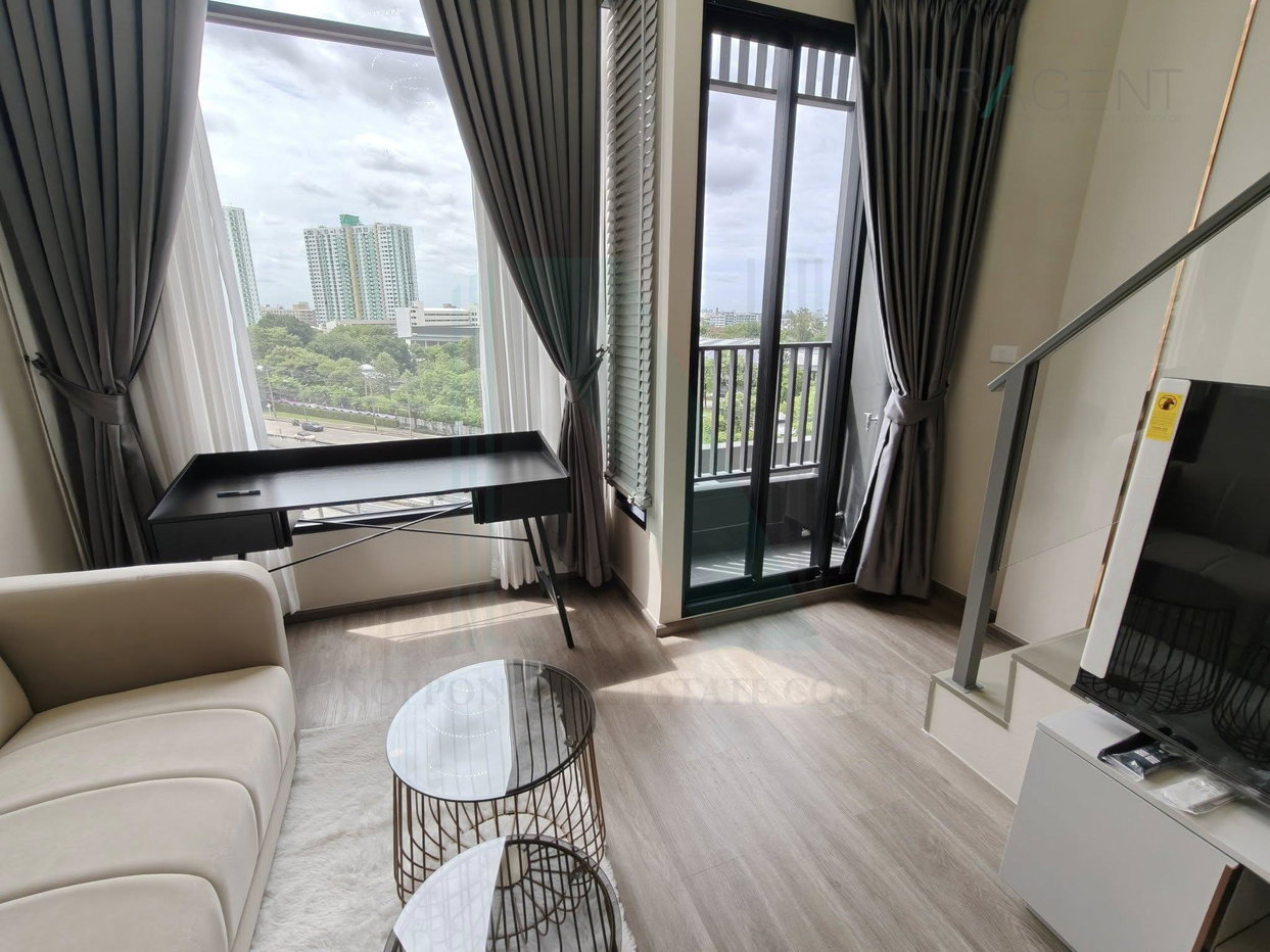 รูป 🎊 ให้เช่าคอนโด โซ ออริจิ้น เกษตร อินเตอร์เชนจ์ อาคาร 1 ชั้น 7 Duplex ขนาด 37 ตรม ใกล้ BTS ม.เกษตร - รูปที่ 3/8