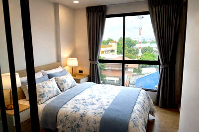 ขายคอนโด : 🟡ขายด่วน  ถูกที่สุดในโครงการ!! Cocoon Rama 9 (คคูน พระราม 9)  เฟอร์นิเจอร์และเครื่องใช้ไฟฟ้าครบพร้อมอยู่📍 รถไฟฟ้า MRT และ Airport Rail Link 