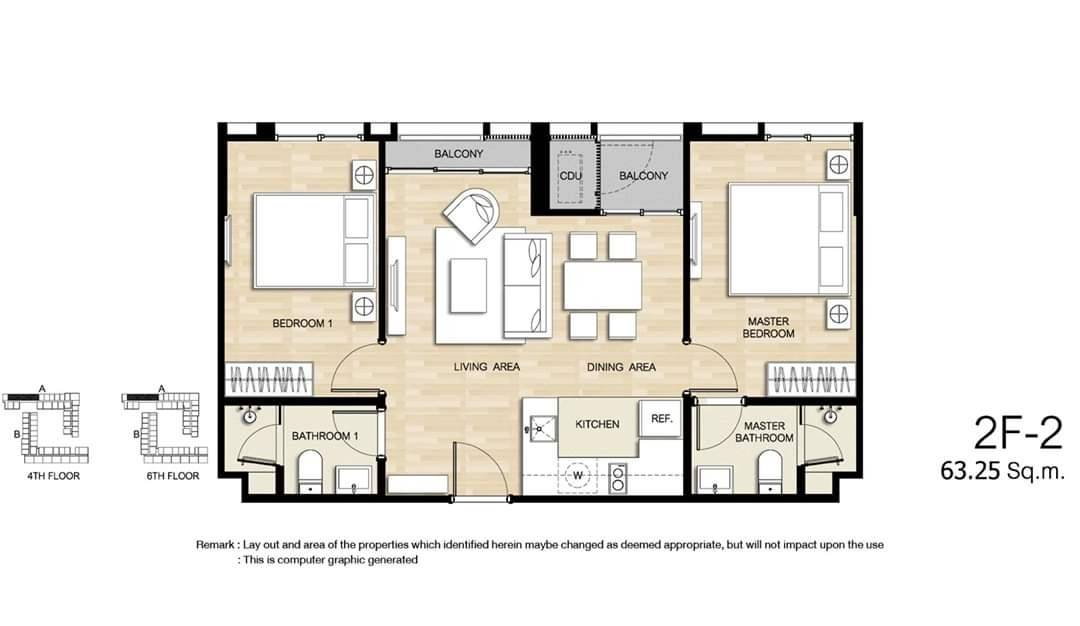 รูป 📍𝐅𝐨𝐫 𝐑𝐞𝐧𝐭! 𝐇𝐚𝐬𝐮 𝐇𝐚𝐮𝐬 2 Bedrooms / 2 Bathrooms 64 SQM, School View, 4th Floor, Building A📍 Starts 𝟑𝟓,𝟎𝟎𝟎 𝐁𝐚𝐡𝐭 - รูปที่ 22/22