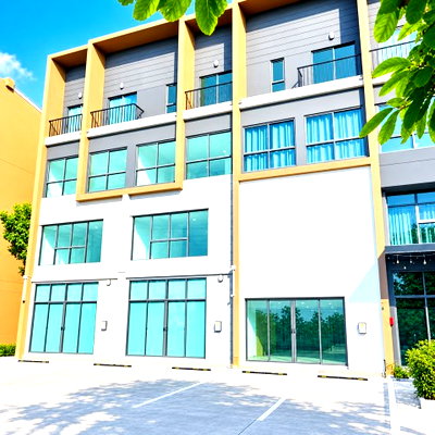 Shophouses for rent เทสโก้โลตัส บางพลี : Suki Teenoi, Kingkaew 13, 1.95 km from Bangna-Outer Ring Road, Summit Windmill Golf Club. 4-story home office,  Thung Setthi Market (400 m), 21 sq.w.
