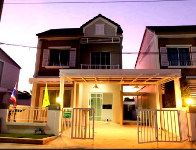 เช่าบ้านเดี่ยว สมุทรปราการ : ให้เช่า เดอะ วิลเลจ บางนา-วงแหวน กม.8 เลขที่ 193/10 (เลี้ยงสัตว์ได้)